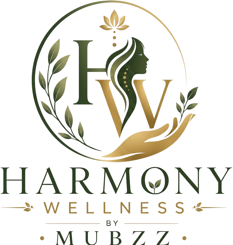 Harmony Wellness with MUBZ logo
